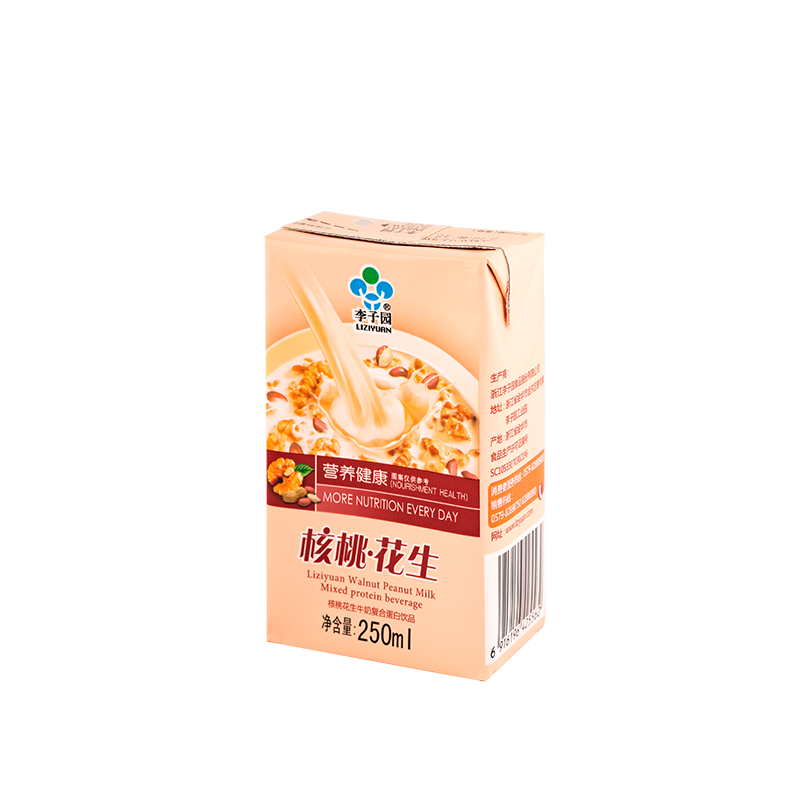 核桃花生牛奶復(fù)合蛋白飲品，單瓶凈含量250ml